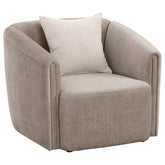Orleans Furniture - Coaster - Townsend Chenille Upholstered Rolled Arm Chair Latte - 504756
